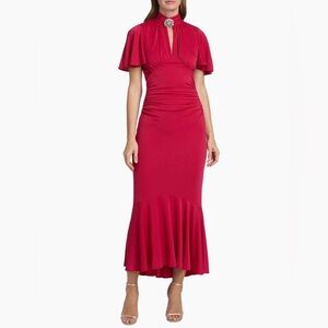 Cinq à Sept Fuchsia Midi Dress